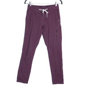 VUORI Ripstop Pant Chestnut Mid Rise Drawstring Tapered Leg Women's XS